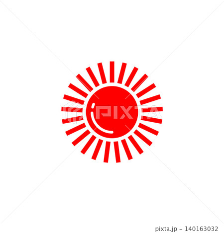 Nippon japan rising sun logo design 140163032