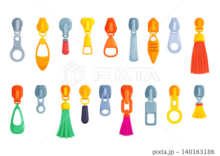 Cartoon Zipper Pulls Accessory Set Cartoon Zipper Pulls Accessory Set 140163186