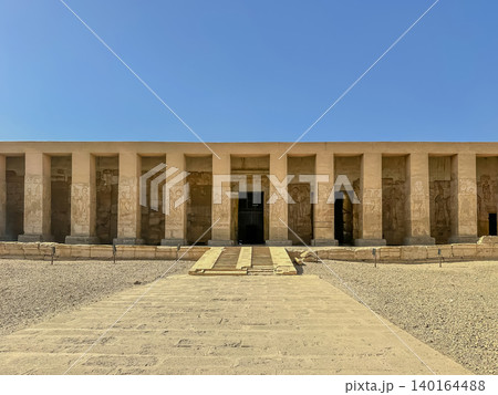 Beautiful interiors and ancient hieroglyphs in the Temple of Seti I in Abydos, Egypt. Beautiful interiors and ancient hieroglyphs in the Temple of Seti I in Abydos, Egypt. 140164488