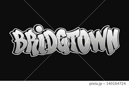 Bridgetown graffiti word design 140164724