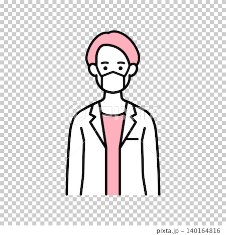 Female doctor with a mask Female doctor with a mask 140164816
