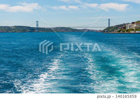 Wave from boat on sea Wave from boat on sea 140165859