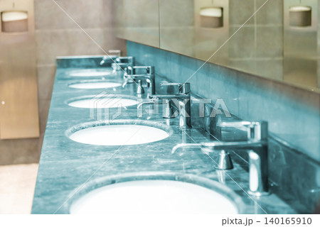 Public bathroom restroom interior Public bathroom restroom interior 140165910