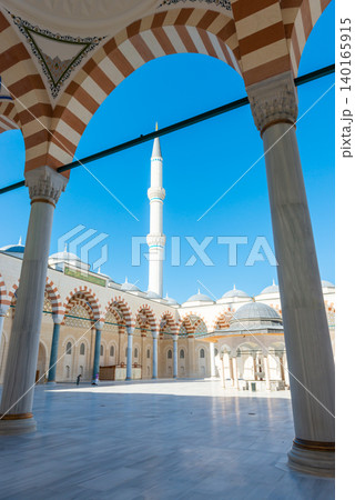 Camlica Mosque interior in Istanbul Camlica Mosque interior in Istanbul 140165915