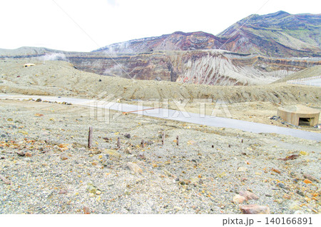 阿蘇山山頂の雄大な美しい風景 阿蘇山山頂の雄大な美しい風景 140166891