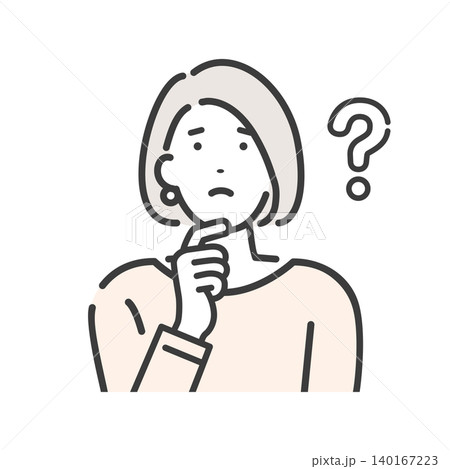 考える若い女性 140167223