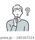 考える若い男性 140167224