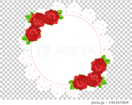 復古紅玫瑰和蕾絲背景(橫向) 復古紅玫瑰和蕾絲背景(橫向) 140167804