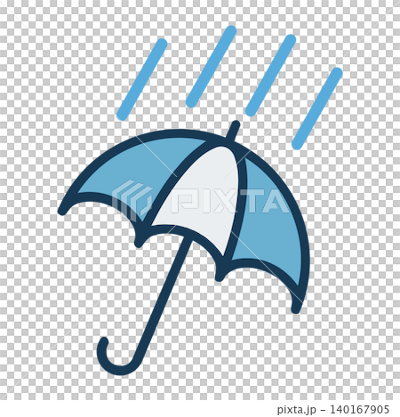 簡單的雨插畫 140167905