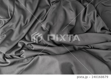 Sport cloth fabric texture background, black soccer shirt pattern Sport cloth fabric texture background, black soccer shirt pattern 140168679