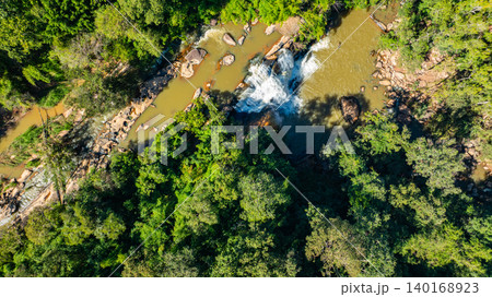 Aerial View of Border Waterfall at Phu Suan Sai National Park Aerial View of Border Waterfall at Phu Suan Sai National Park 140168923