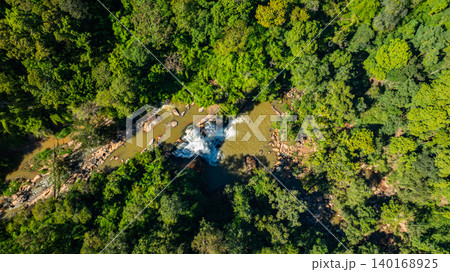 Aerial View of Border Waterfall at Phu Suan Sai National Park Aerial View of Border Waterfall at Phu Suan Sai National Park 140168925