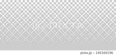 ハーフトーン・ドットのベクター背景　白黒　グラデーション 　Dot vector 140169196