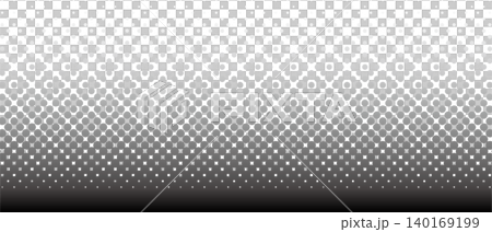 Halftone dot vector background, black and white gradient. Halftone dot vector background, black and white gradient. 140169199