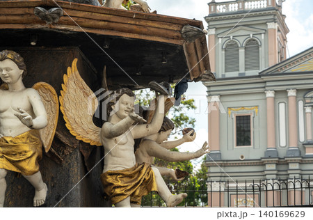 The famous old St. Mary's Church on Grand Street in Negombo, editorial image The famous old St. Mary's Church on Grand Street in Negombo, editorial image 140169629