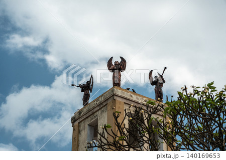 Architectural elements of the Negombo Christian Quarter, editorial image Architectural elements of the Negombo Christian Quarter, editorial image 140169653