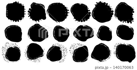 Round organic blob shapes, abstract irregular vector forms Round organic blob shapes, abstract irregular vector forms 140170063