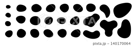 Round organic blob shapes, abstract irregular vector forms Round organic blob shapes, abstract irregular vector forms 140170064