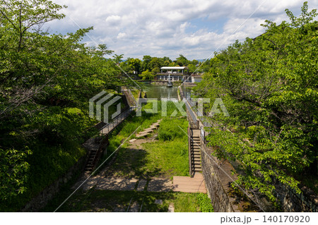 新緑の京都の南禅寺船溜 140170920
