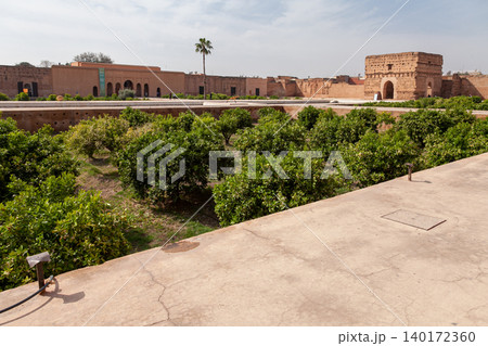 Ancient Architecture of Badi Palace in Marrakech Morocco Ancient Architecture of Badi Palace in Marrakech Morocco 140172360