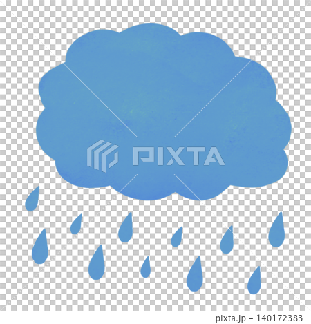 Watercolor-style illustration of rain clouds and raindrops Watercolor-style illustration of rain clouds and raindrops 140172383