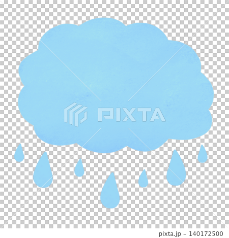 Watercolor-style illustration of rain clouds and raindrops Watercolor-style illustration of rain clouds and raindrops 140172500