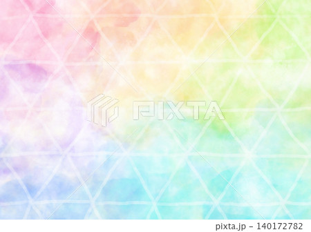 水彩風 パステルレインボー ゆめかわ 宝石柄 背景テクスチャ イラスト 水彩風 パステルレインボー ゆめかわ 宝石柄 背景テクスチャ イラスト 140172782