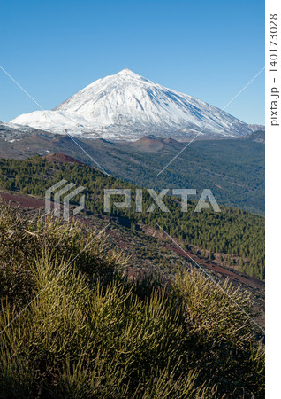 the highest volcanic mountain in Spain, the Teide, which measures 3718 meters on the island of Tenerife. the highest volcanic mountain in Spain, the Teide, which measures 3718 meters on the island of Tenerife. 140173028