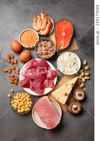 High protein foods selection, Protein sources High protein foods selection, Protein sources 140173089