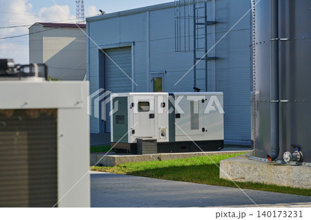 Generator ready by industrial site Generator ready by industrial site 140173231