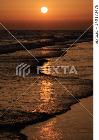 Romantic Sunset View Over the Coast of Huelva, Spain Romantic Sunset View Over the Coast of Huelva, Spain 140173476
