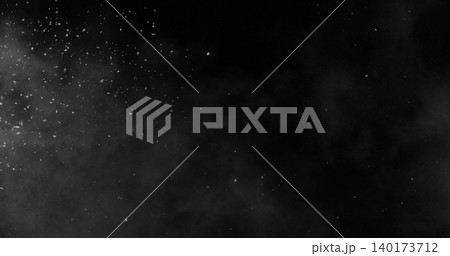 Realistic snowstorm particles and drifting snowflakes isolated on black background. Atmospheric winter weather effect ideal for overlays, visual effects, compositing and cinematic scenes. Realistic snowstorm particles and drifting snowflakes isolated on black background. Atmospheric winter weather effect ideal for overlays, visual effects, compositing and cinematic scenes. 140173712