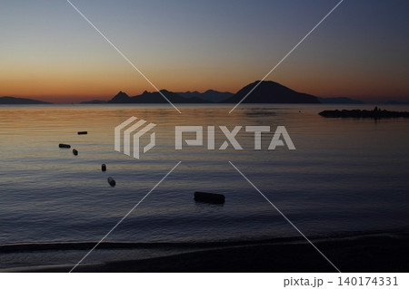 Seaside town of Turgutreis and spectacular sunsets Seaside town of Turgutreis and spectacular sunsets 140174331