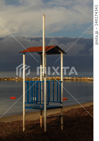 Seaside town of Turgutreis and spectacular sunsets 140174341