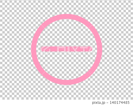 Pink "No Entry" icon: No entry/No passage/Circle with a horizontal line Pink "No Entry" icon: No entry/No passage/Circle with a horizontal line 140174485