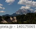 Rugged Bavarian Alpine Mountain Above Green Forest 140175065