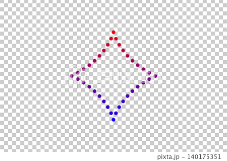 Minimal Abstract Dotted Diamond Shape With Red To Blue Gradient Minimal Abstract Dotted Diamond Shape With Red To Blue Gradient 140175351