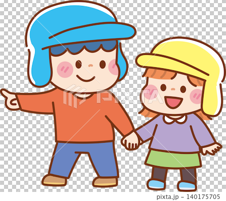 手をつなぐ子どもたち 手をつなぐ子どもたち 140175705