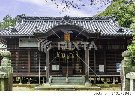 まきび公園　八田神社　拝殿　岡山県倉敷市 140175949