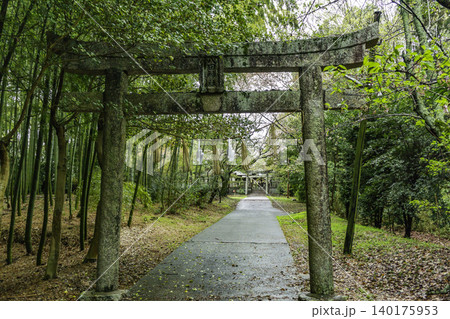 まきび公園 八田神社 鳥居 岡山県倉敷市 まきび公園 八田神社 鳥居 岡山県倉敷市 140175953