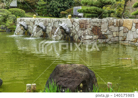 まきび公園　庭園　下の池　岡山県倉敷市 140175985