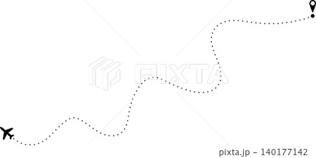 Airplane dotted line 140177142