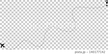 Airplane dotted line 140177142