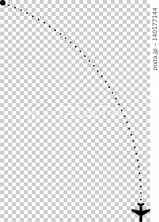 Airplane dotted line Airplane dotted line 140177144