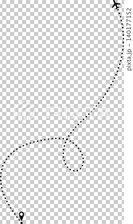 Airplane dotted line 140177152