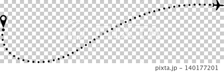 Airplane dotted line Airplane dotted line 140177201