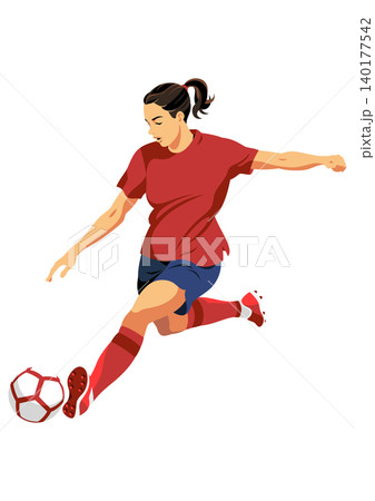 女子サッカー選手 140177542