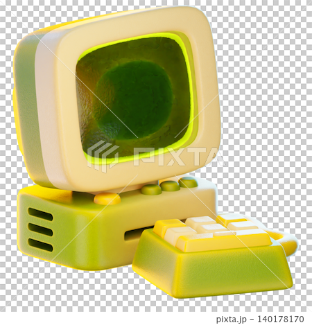 computer 3d render icon, Back To School illustration computer 3d render icon, Back To School illustration 140178170