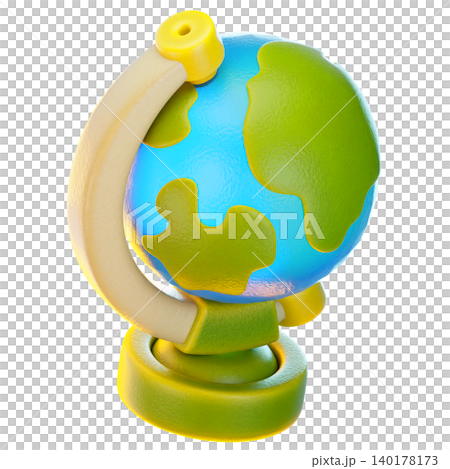 globe 3d render icon, Back To School illustration globe 3d render icon, Back To School illustration 140178173