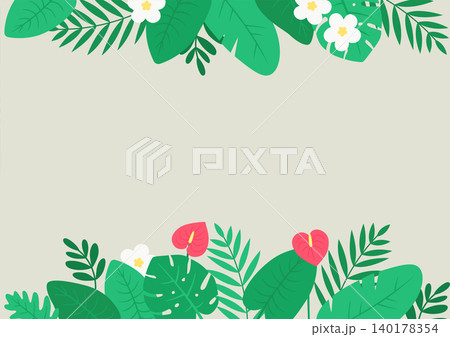 Vector illustration of tropical plants. Vector illustration of tropical plants. 140178354